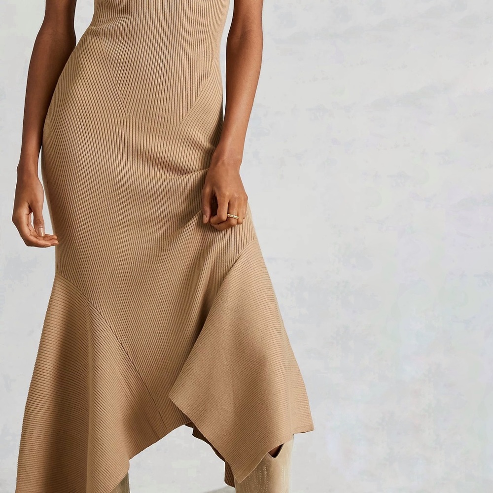 🎈SOLD🎈NWT Anthropologie Cedar Mock Neck Midi Dress - Picture 5 of 11